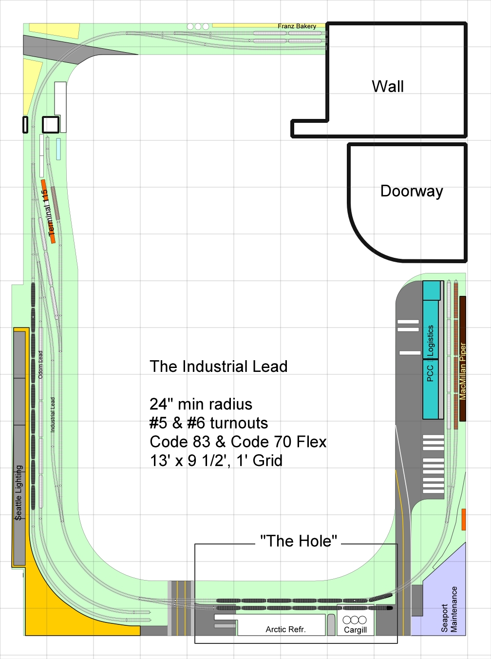 Track Plan - Industrial Lead 36